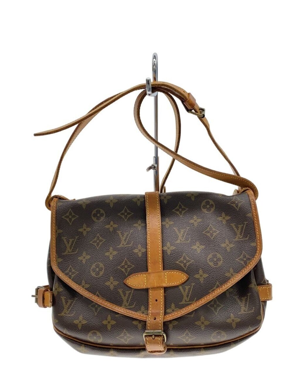 LOUIS VUITTON Saumur Canvas Brown
